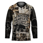 African People's Free Food Program Hockey Jersey Black Panther Newspaper Collage Black Panther Party