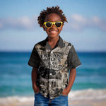 African People's Free Food Program Kid Hawaiian Shirt Black Panther Newspaper Collage Black Panther Party