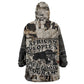 African People's Free Food Program Kid Wearable Blanket Hoodie Black Panther Newspaper Collage Black Panther Party