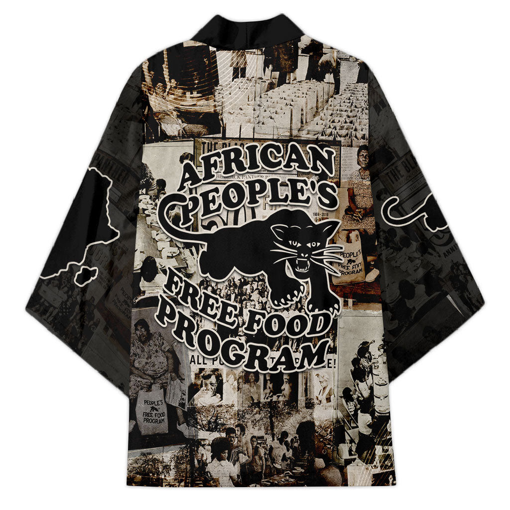 African People's Free Food Program Kimono Black Panther Newspaper Collage Black Panther Party