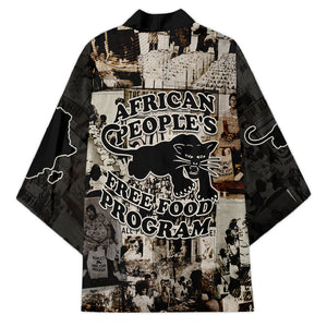 African People's Free Food Program Kimono Black Panther Newspaper Collage Black Panther Party