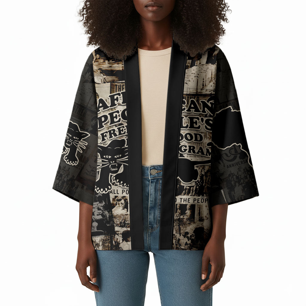 African People's Free Food Program Kimono Black Panther Newspaper Collage Black Panther Party