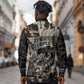African People's Free Food Program Long Sleeve Button Shirt Black Panther Newspaper Collage Black Panther Party