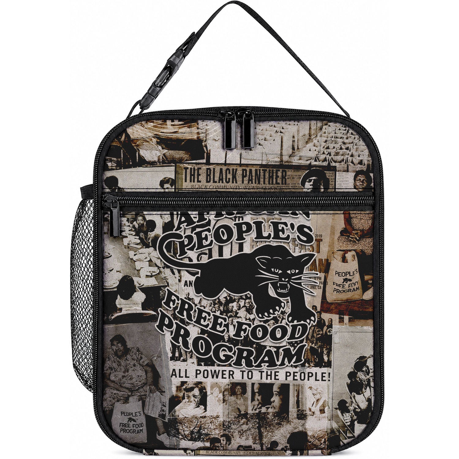 African People's Free Food Program Lunch Bag Black Panther Newspaper Collage Black Panther Party