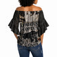 African People's Free Food Program Off Shoulder Wrap Waist Top Black Panther Newspaper Collage Black Panther Party