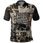 African People's Free Food Program Polo Shirt Black Panther Newspaper Collage Black Panther Party