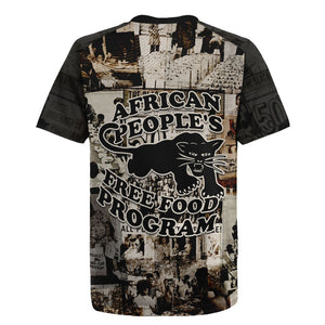 African People's Free Food Program Rugby Jersey Black Panther Newspaper Collage Black Panther Party