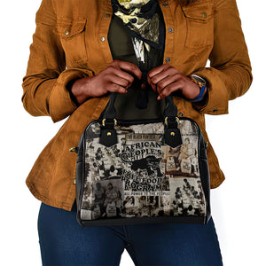African People's Free Food Program Shoulder Handbag Black Panther Newspaper Collage Black Panther Party