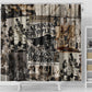African People's Free Food Program Shower Curtain Black Panther Newspaper Collage Black Panther Party