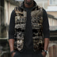 African People's Free Food Program Sleeveless Puffer Jacket Black Panther Newspaper Collage Black Panther Party
