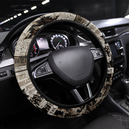 African People's Free Food Program Steering Wheel Cover Black Panther Newspaper Collage Black Panther Party