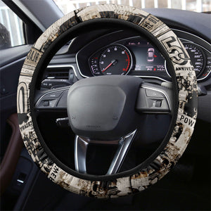 African People's Free Food Program Steering Wheel Cover Black Panther Newspaper Collage Black Panther Party