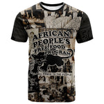 African People's Free Food Program T shirt Black Panther Newspaper Collage Black Panther Party