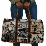 African People's Free Food Program Travel Bag Black Panther Newspaper Collage Black Panther Party