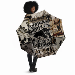 African People's Free Food Program Umbrella Black Panther Newspaper Collage Black Panther Party
