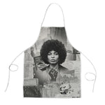 Angela Davis Black History Rights Activism Apron Vintage Newspaper Collage Retro Protest Art