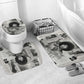 Angela Davis Black History Rights Activism Bathroom Set Vintage Newspaper Collage Retro Protest Art