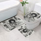 Angela Davis Black History Rights Activism Bathroom Set Vintage Newspaper Collage Retro Protest Art