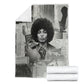 Angela Davis Black History Rights Activism Blanket Vintage Newspaper Collage Retro Protest Art