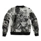 Angela Davis Black History Rights Activism Bomber Jacket Vintage Newspaper Collage Retro Protest Art