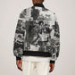 Angela Davis Black History Rights Activism Bomber Jacket Vintage Newspaper Collage Retro Protest Art