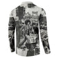Angela Davis Black History Rights Activism Button Sweatshirt Vintage Newspaper Collage Retro Protest Art