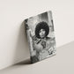 Angela Davis Black History Rights Activism Canvas Wall Art Vintage Newspaper Collage Retro Protest Art