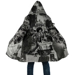 Angela Davis Black History Rights Activism Cloak Vintage Newspaper Collage Retro Protest Art