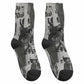 Angela Davis Black History Rights Activism Crew Socks Vintage Newspaper Collage Retro Protest Art