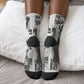 Angela Davis Black History Rights Activism Crew Socks Vintage Newspaper Collage Retro Protest Art