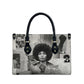 Angela Davis Black History Rights Activism Leather Bag Vintage Newspaper Collage Retro Protest Art