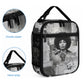 Angela Davis Black History Rights Activism Lunch Bag Vintage Newspaper Collage Retro Protest Art