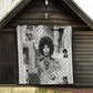 Angela Davis Black History Rights Activism Quilt Vintage Newspaper Collage Retro Protest Art