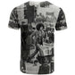 Angela Davis Black History Rights Activism T shirt Vintage Newspaper Collage Retro Protest Art