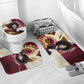 Angela Davis Black History Rights Activism Bathroom Set Abstract Geometric Pop Art Retro Civil Rights