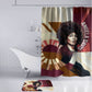 Angela Davis Black History Rights Activism Bathroom Set Abstract Geometric Pop Art Retro Civil Rights