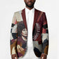 Angela Davis Black History Rights Activism Blazer Abstract Geometric Pop Art Retro Civil Rights