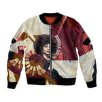 Angela Davis Black History Rights Activism Bomber Jacket Abstract Geometric Pop Art Retro Civil Rights
