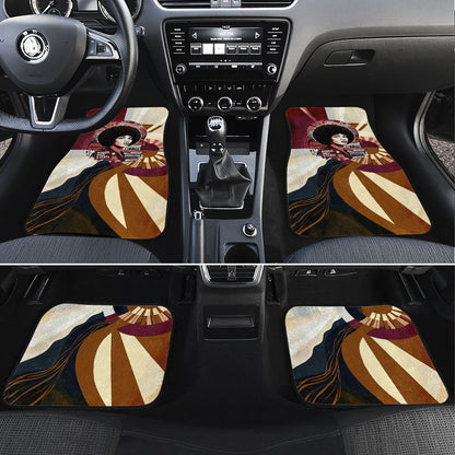 Angela Davis Black History Rights Activism Car Mats Abstract Geometric Pop Art Retro Civil Rights