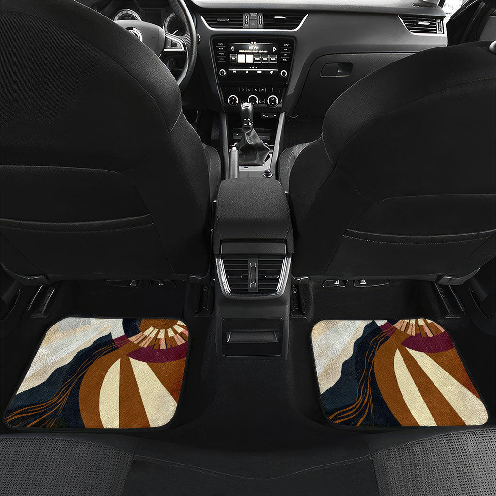 Angela Davis Black History Rights Activism Car Mats Abstract Geometric Pop Art Retro Civil Rights