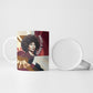 Angela Davis Black History Rights Activism Ceramic Mug Abstract Geometric Pop Art Retro Civil Rights