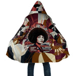 Angela Davis Black History Rights Activism Cloak Abstract Geometric Pop Art Retro Civil Rights