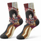 Angela Davis Black History Rights Activism Crew Socks Abstract Geometric Pop Art Retro Civil Rights