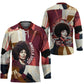 Angela Davis Black History Rights Activism Hockey Jersey Abstract Geometric Pop Art Retro Civil Rights