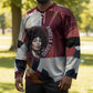 Angela Davis Black History Rights Activism Hockey Jersey Abstract Geometric Pop Art Retro Civil Rights