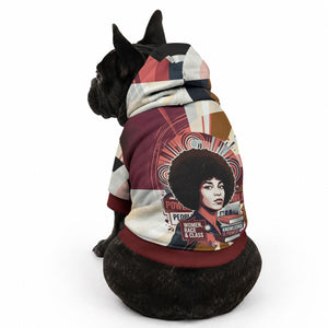 Angela Davis Black History Rights Activism Pet Hoodie Abstract Geometric Pop Art Retro Civil Rights