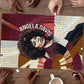 Angela Davis Black History Rights Activism Puzzle Abstract Geometric Pop Art Retro Civil Rights