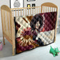 Angela Davis Black History Rights Activism Quilt Abstract Geometric Pop Art Retro Civil Rights