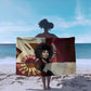 Angela Davis Black History Rights Activism Sarong Abstract Geometric Pop Art Retro Civil Rights