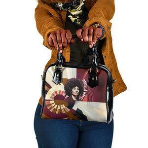 Angela Davis Black History Rights Activism Shoulder Handbag Abstract Geometric Pop Art Retro Civil Rights